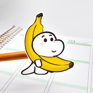Die Cut Aufkleber-Banane Die Cut Aufkleber-Obst Die Cut Aufkleber-Handgezeichnete Die Cut Aufkleber-Dinosaurier Aufkleber-Planer Aufkleber-(DC-007)