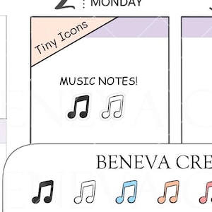 Kleine muzieknootstickers - (TI-032)