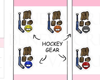 Hockeystickers - hockeyuitrusting - hockeyspeler - hockeykeeper - hockeyuitrusting - stickers sportplanner - (SE-026)