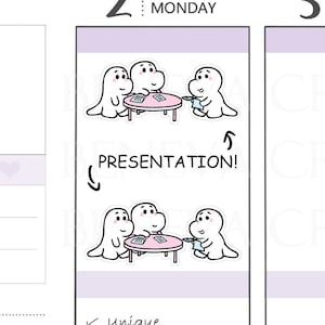 Presentatiestickers - Werkstickers - Zakelijke stickers - Stickers zakelijke bijeenkomst - Plannerstickers - Karakterstickers - (CT-034A)