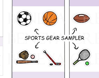 Pegatinas deportivas - Pegatinas de fútbol - Pegatinas de baloncesto - Pegatinas de fútbol americano - Pegatinas de tenis - Pegatinas de béisbol - Pegatinas de hockey - (SE-028)