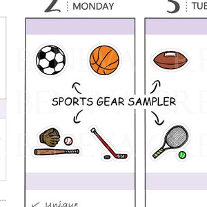 Sport Aufkleber - Fußball Aufkleber - Basketball Aufkleber - Football Aufkleber -Tennis Aufkleber -Baseball Aufkleber - Hockey Aufkleber - (SE-028)
