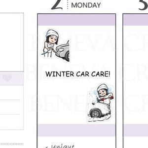 Stickers pour voiture - Stickers d'entretien de voiture - Stickers d'entretien de voiture - Stickers personnages - Stickers de pare-brise grattant la glace- (LS-088)