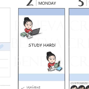 Studieren Sticker - Schule Sticker - College Sticker - Universität Sticker - Exam Sticker - Studieren Sticker - Planner Sticker - (EL-005)