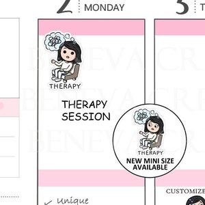 Therapy Stickers - Health Stickers -Medical Stickers - Mental Health Stickers -Therapy Appointment Stickers -Personalized Stickers -(EL-032)