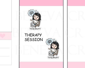 Therapy Stickers - Health Stickers -Medical Stickers - Mental Health Stickers -Therapy Appointment Stickers -Personalized Stickers -(EL-032)