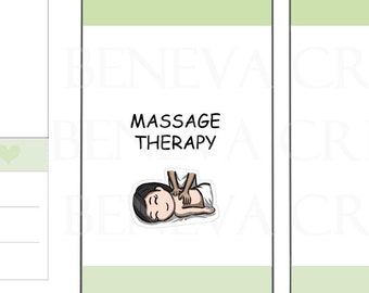 Massage Stickers-Massage Therapy Stickers -Self Care Stickers-Pamper Stickers-Spa Day Stickers -Spa Stickers-Personalized Stickers- (EL-041)