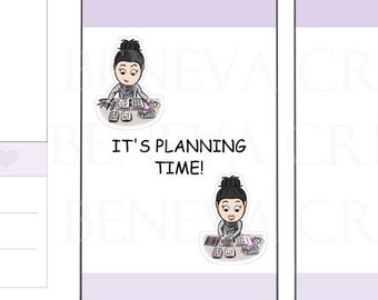 Planning Stickers- Scrapbook Stickers -Scrapbook Supplies - Scissors - Tape - Scrapbook Album - Planner Stickers - Cute Stickers - (EL-001)