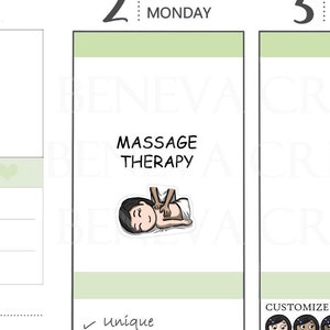 Stickers de massage-autocollants de thérapie de massage-autocollants soins personnels-autocollants pour prendre soin-autocollants journée de spa-autocollants spa-autocollants personnalisés- (EL-041)