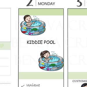 Kiddie Pool Stickers-Pool Stickers-Mom Life Stickers- Swimming Stickers-Swim Stickers-Personalized Stickers -Toddler Stickers -(ML-019)