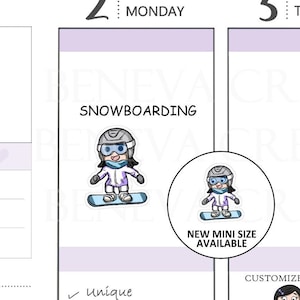 Stickers snowboard-autocollants snowboard-autocollants plein air-autocollants exercice-autocollants sport-autocollants personnalisés-autocollants agenda-(SE-039)