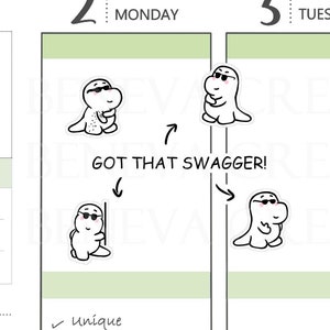 Stickers mecs sympas - Stickers sympas - Stickers à suspendre - Stickers lunettes de soleil - Stickers personnages - Stickers agenda mignons - (CT-026)