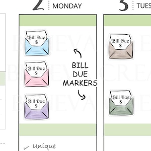 Stickers factuur verschuldigde planner - stickers factuur verschuldigde - envelopstickers - plannerstickers - betalingsstickers - stickers verschuldigde betaling- (LS-022)