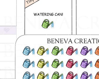 Stickers kleine gieter-stickers water geven-planten water geven Stickers-plantenstickers-krabbelstickers-kleine pictogrammen -plannerstickers- (TI-114)