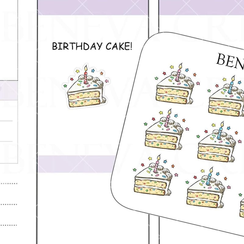 Food Label Cake Slices - Etsy