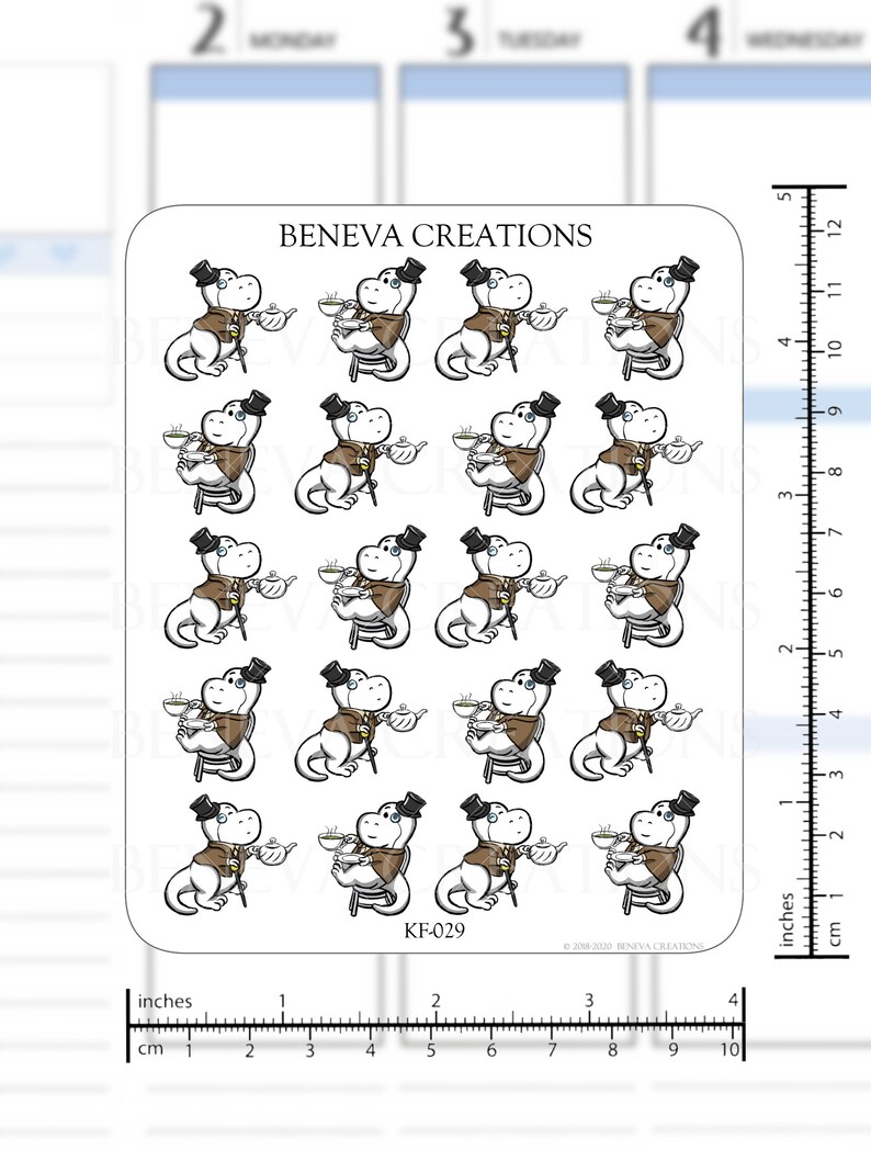 Tea Rex Stickers - Tea Rex - Tea Stickers -afternoon Tea -tea Time ...