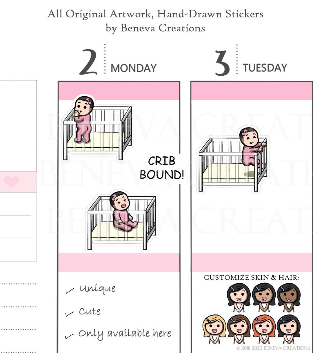 Baby Crib Stickersbaby Stickers mom Life Stickers Crib Stickerssleep Stickerspersonalized