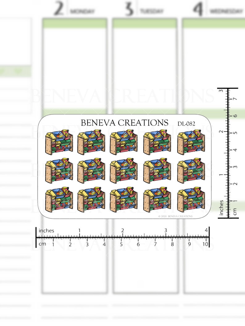 Toy Storage Stickers Toy Box StickersToy StickersShelving Etsy