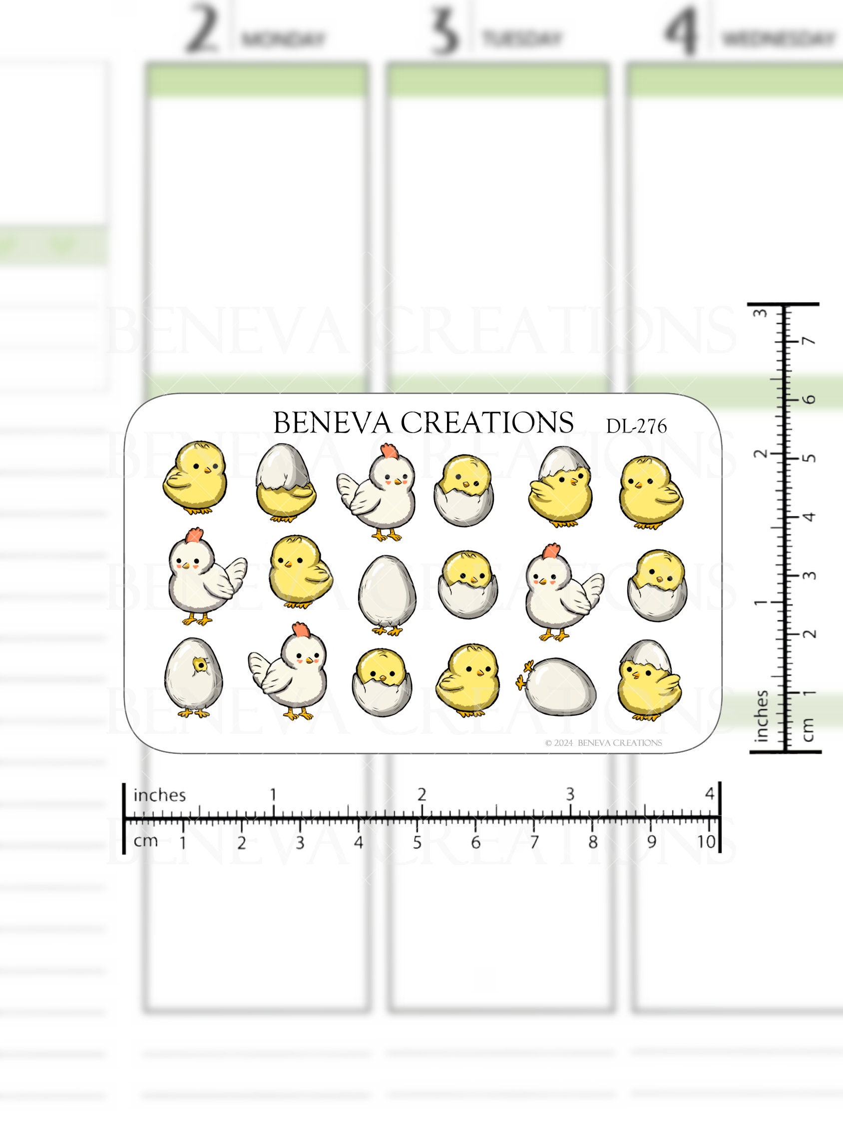 Chicken Stickers-chick Stickers- Baby Chick Stickers - Easter Stickers ...