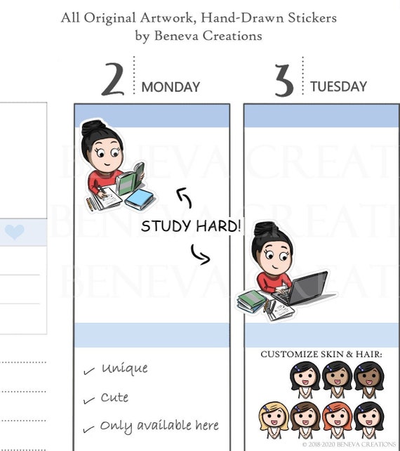 Study Stickers School Stickers College Stickers | Etsy