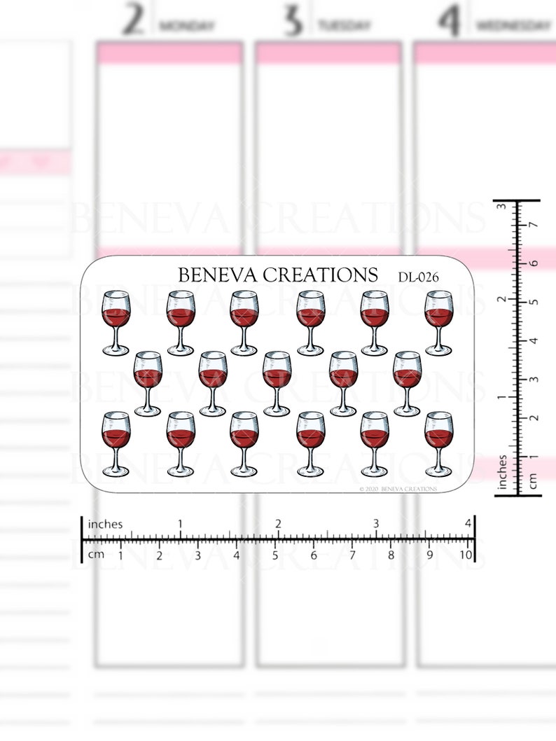 Red Wine Stickers Wine Stickers Wine Glasses Drink Etsy