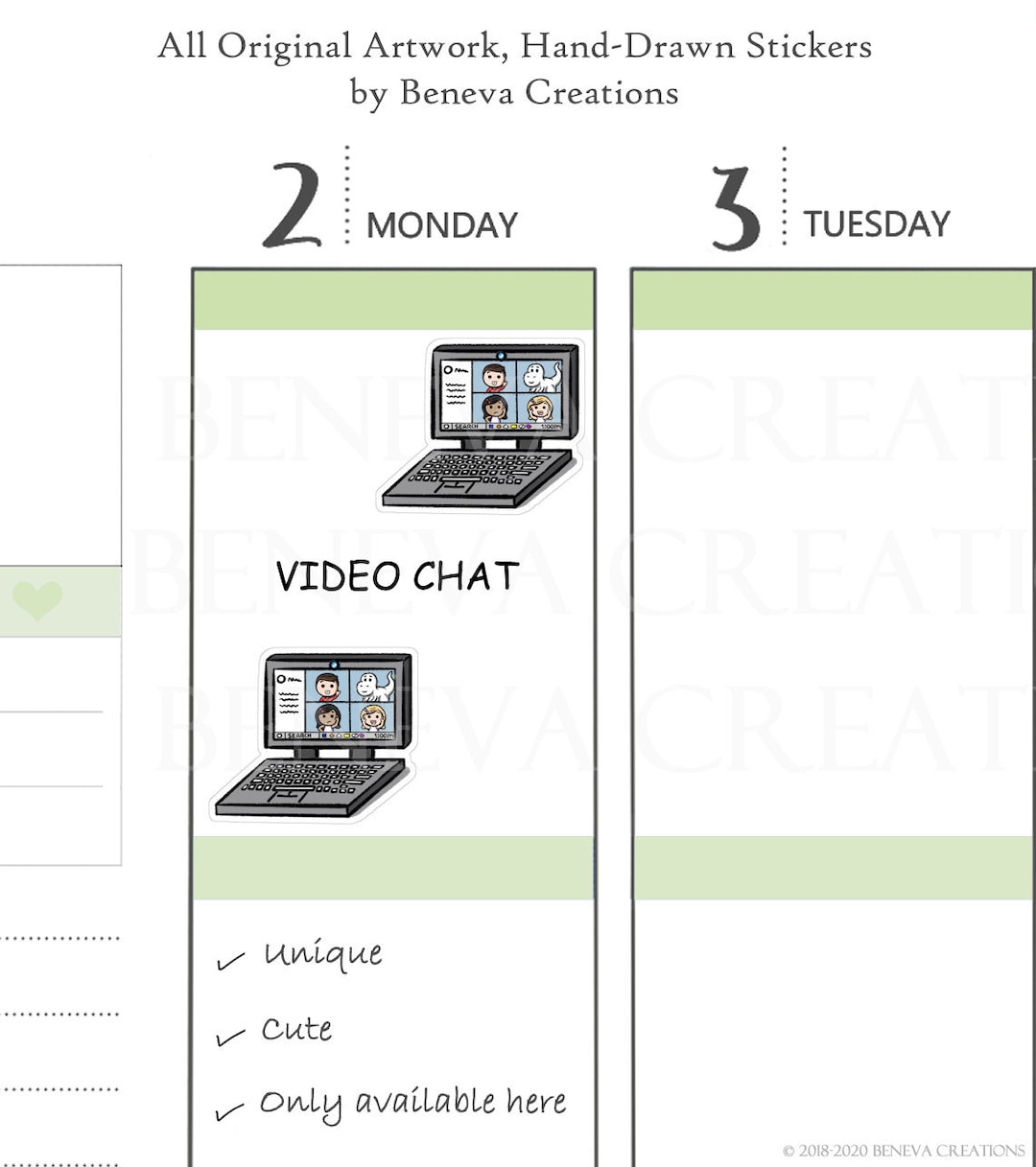 Video Interviewing Stickers Video Chat - Laptop Stickers - Video Conference Stickers -computer ...