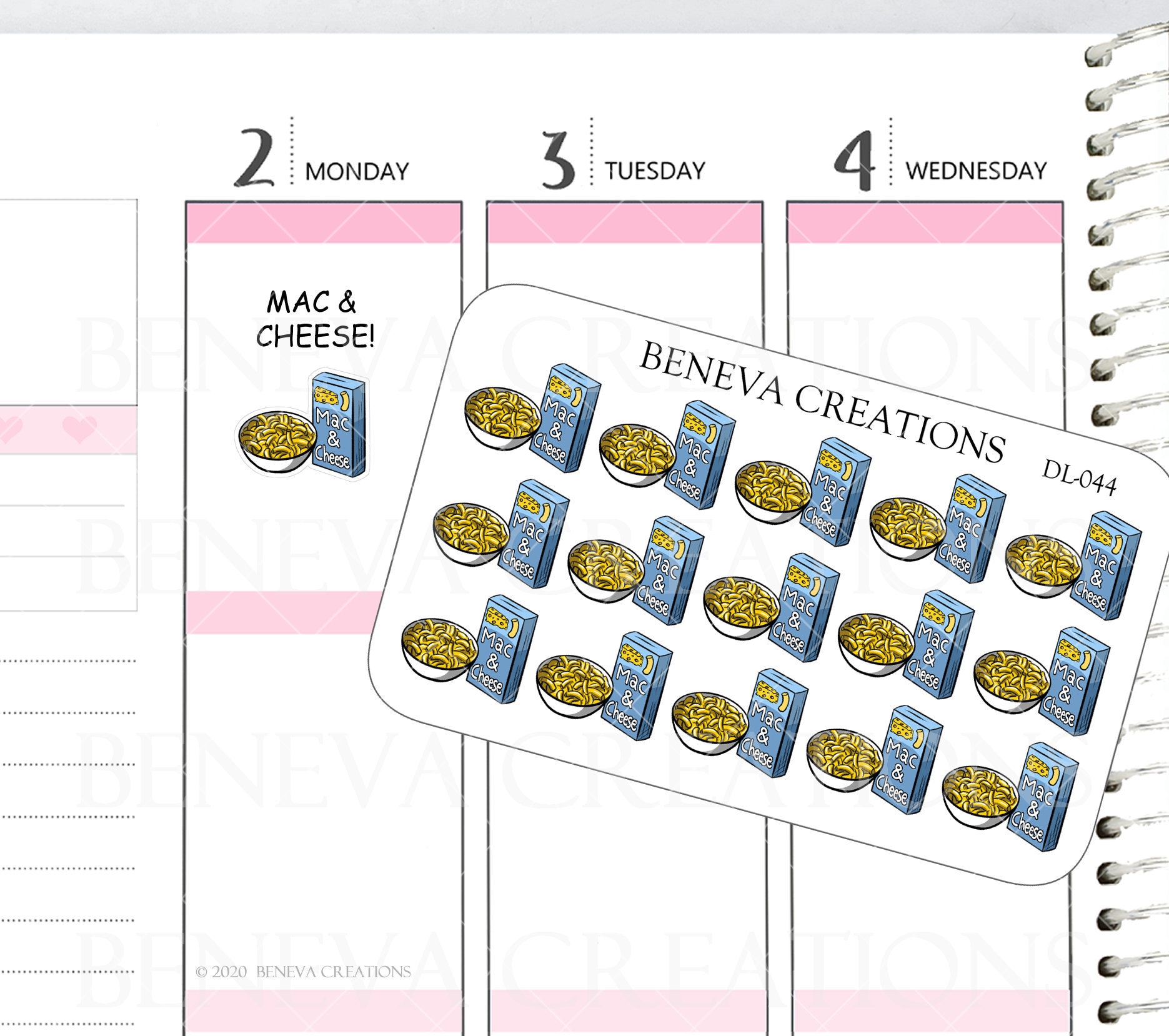 Macaroni and Cheese Stickers- Cheese Pasta Stickers-comfort Food ...