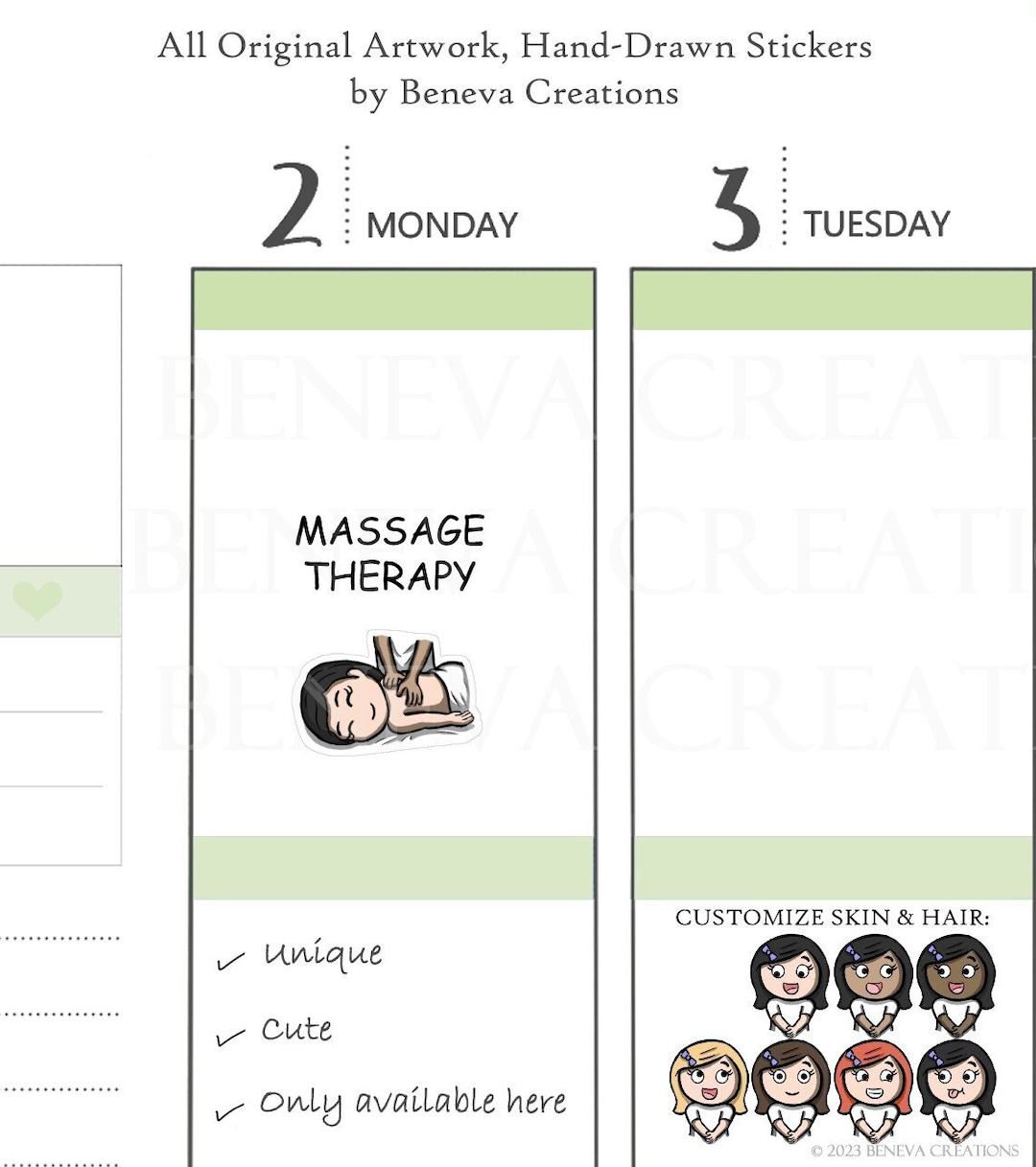 Massage Stickersmassage Therapy Stickers self Care Stickerspamper