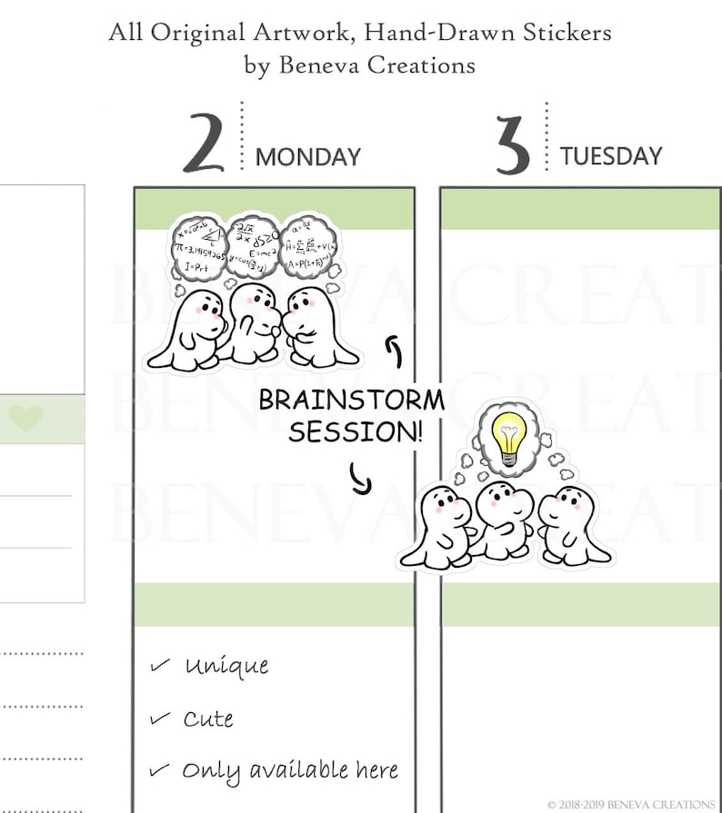 Brainstorming Stickers-brainstorming-thinking Stickers-bright Idea-work ...