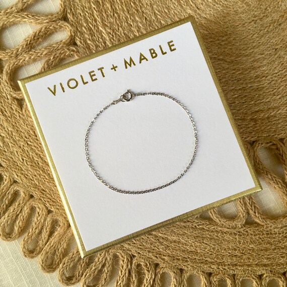 Pure white gold chain online