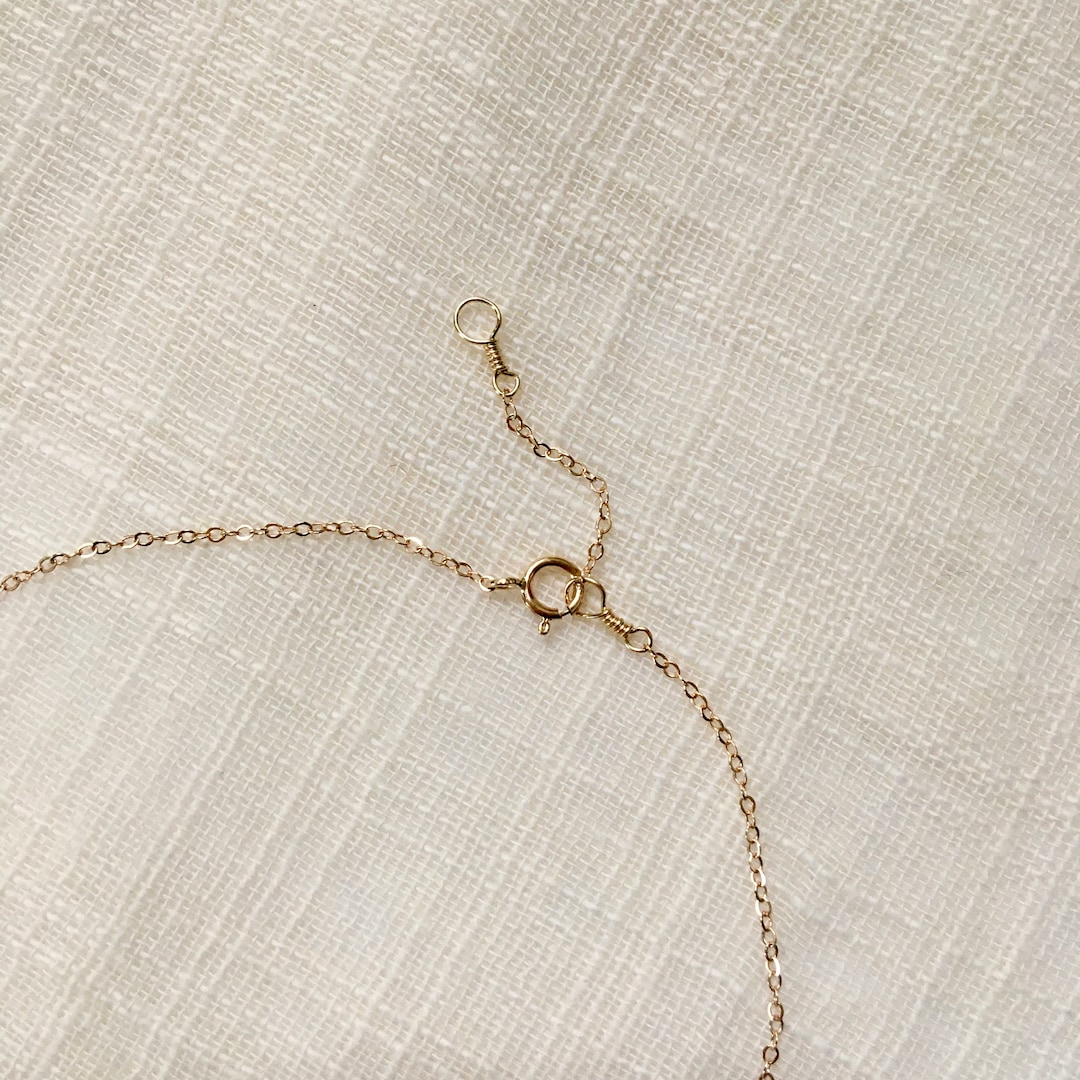 Add on Necklace Extension Handmade 14k Gold Necklace Etsy