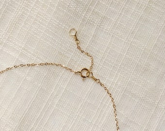 Add on Necklace Extension - Handmade 14k Gold Necklace Extension - Add a Solid Gold Necklace Extension to a Necklace Purchase