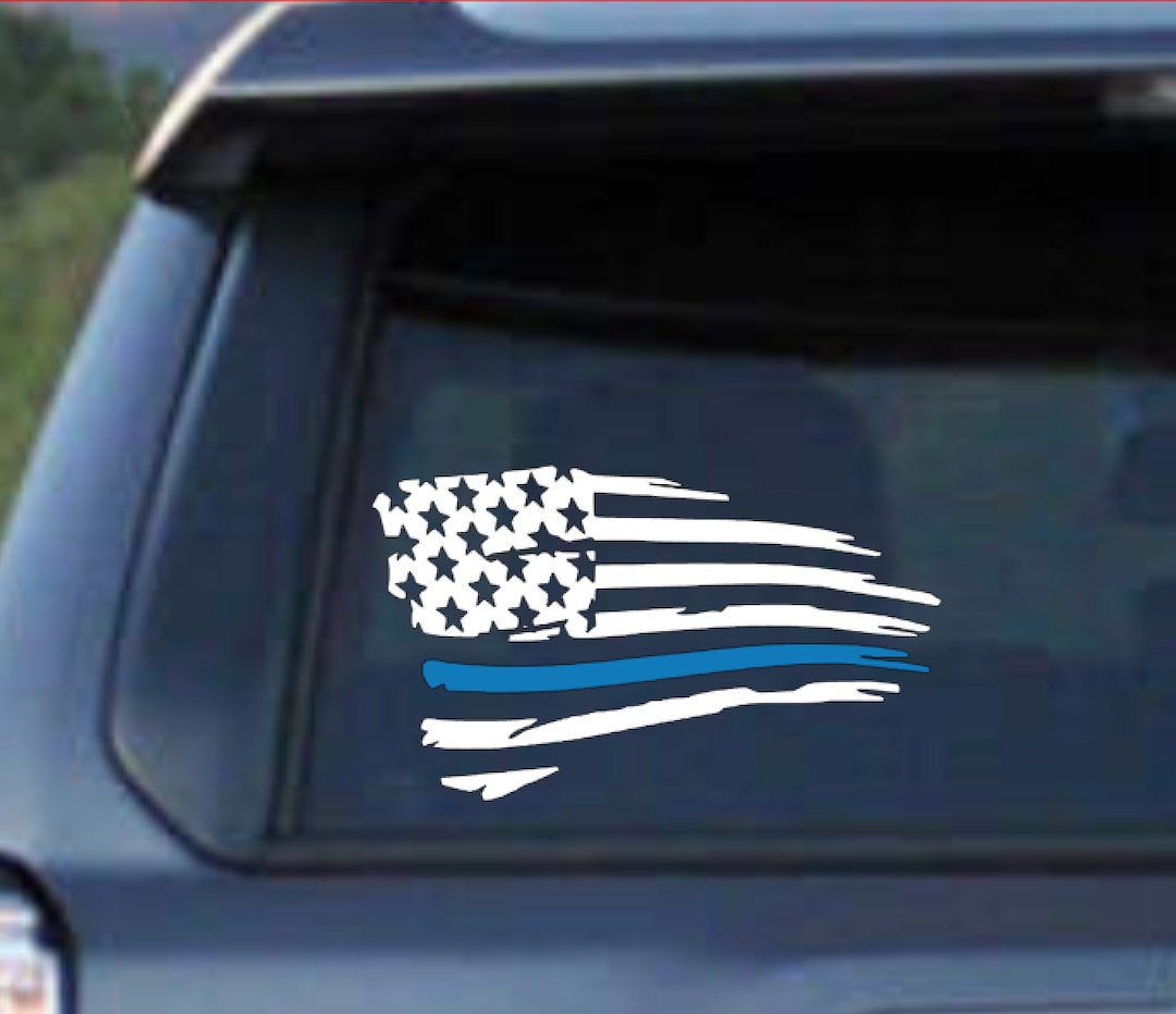 Back the Blue Police Decal - Etsy