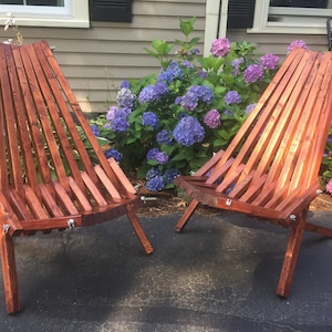 Patio chair, stick chair, foldable outdoor chair, outdoor bucket chair image 2