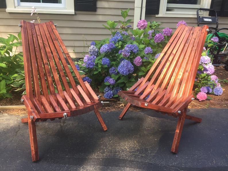 Patio chair, stick chair, foldable outdoor chair, outdoor bucket chair image 2