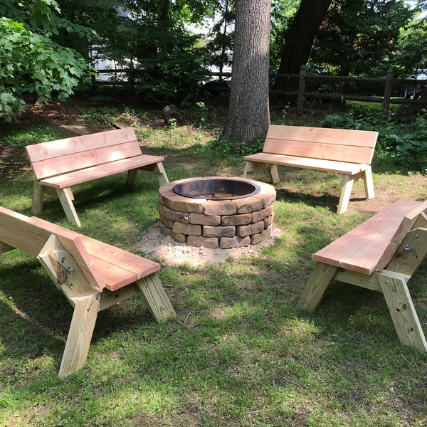 Convertible Picnic Table Benches (2)