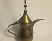 Vintage Dallah East Indian Coffee Tea Server Patent No 143237