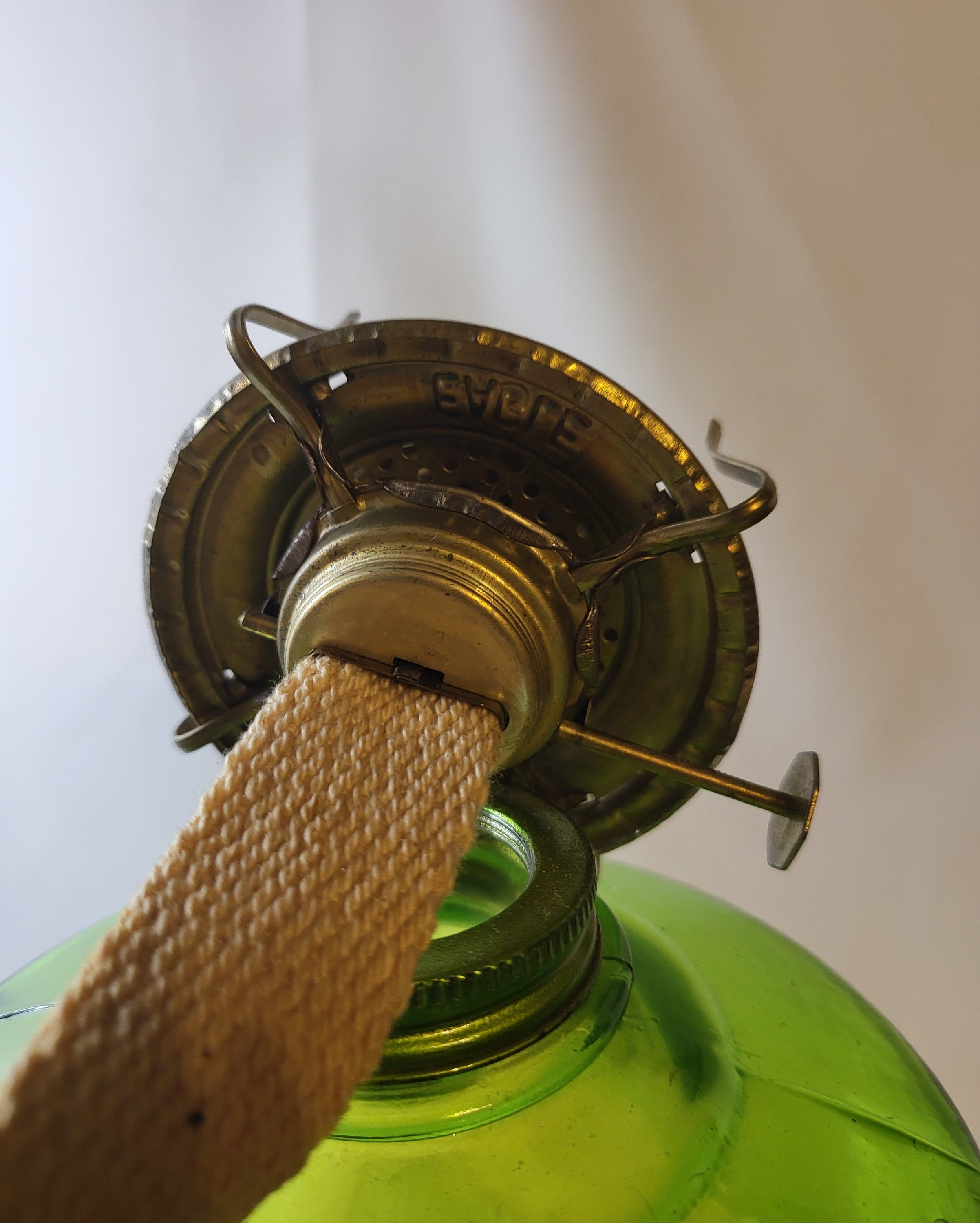 Vintage Green Kerosene Lamp/ Oil Lamp Latern Etsy