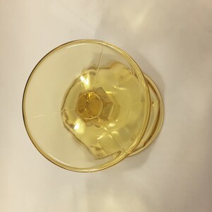 Fostoria Jamestown-Yellow Champagne/Tall Sherbert/Dessert Glasses, 4 Piece Set image 6