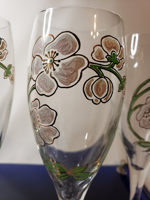 Vintage Perrier Jouet Champagne Glasses, 4 - Etsy