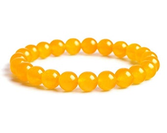 Yellow Agate Bracelet, Solar Plexus Chakra,Bracelet for will power,Yoga/ mediation Jewelry