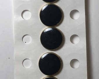 5 Navy Shank Sewing Buttons 5/8" Classic Shank Buttons New vn