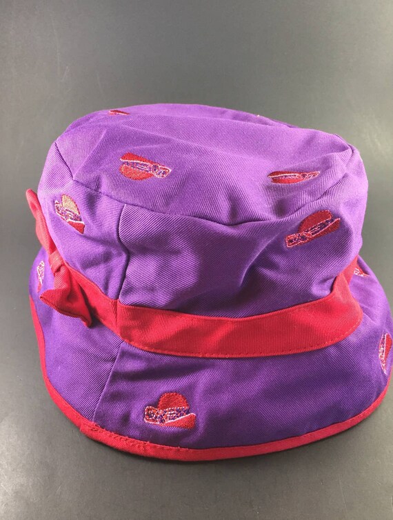 Purple Red Hat Society Ladies Hat 