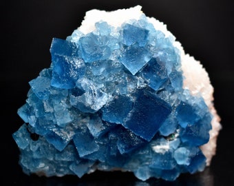 Flourite on Quartz Stalactite -Bingham, NM