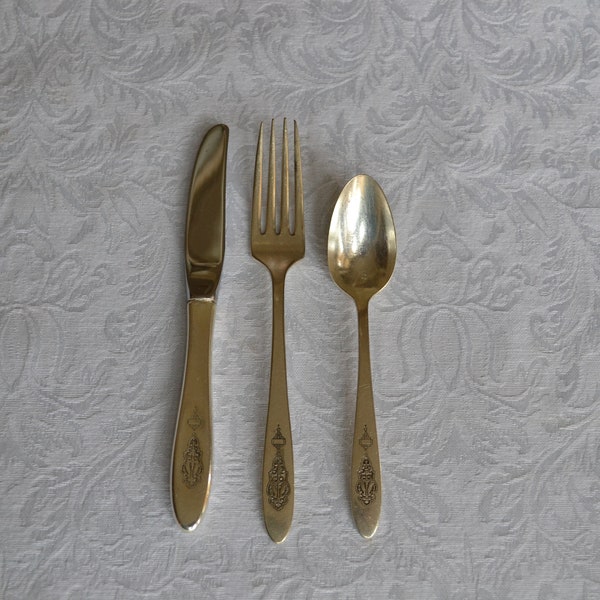 Youth silver plate place setting "Bird of Paradise"