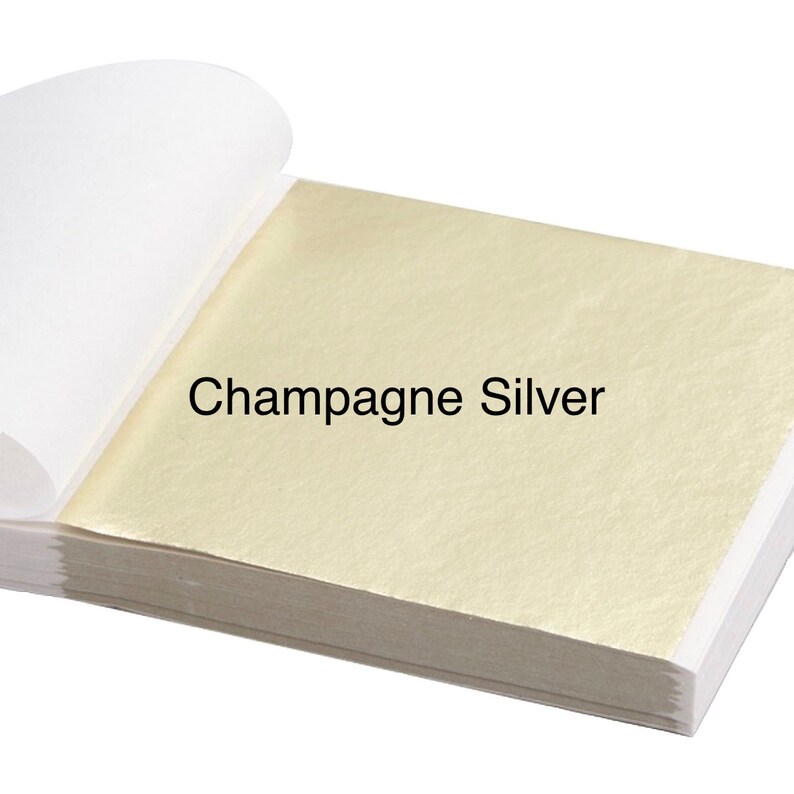 Gold Leaf Foil Leaf Silver Leaf Foil Champagne Silver Foil Etsy