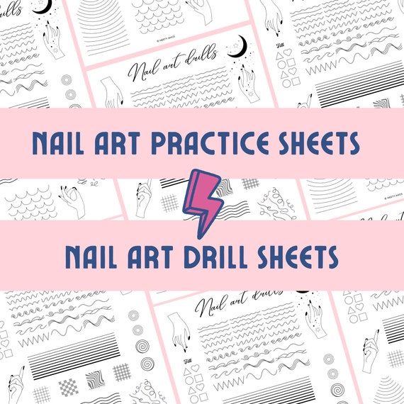 Silicone Acrylic Nail Art Practice Training Sheet Table Mat Pad 3D UV Gel  Nails DIY Manicure