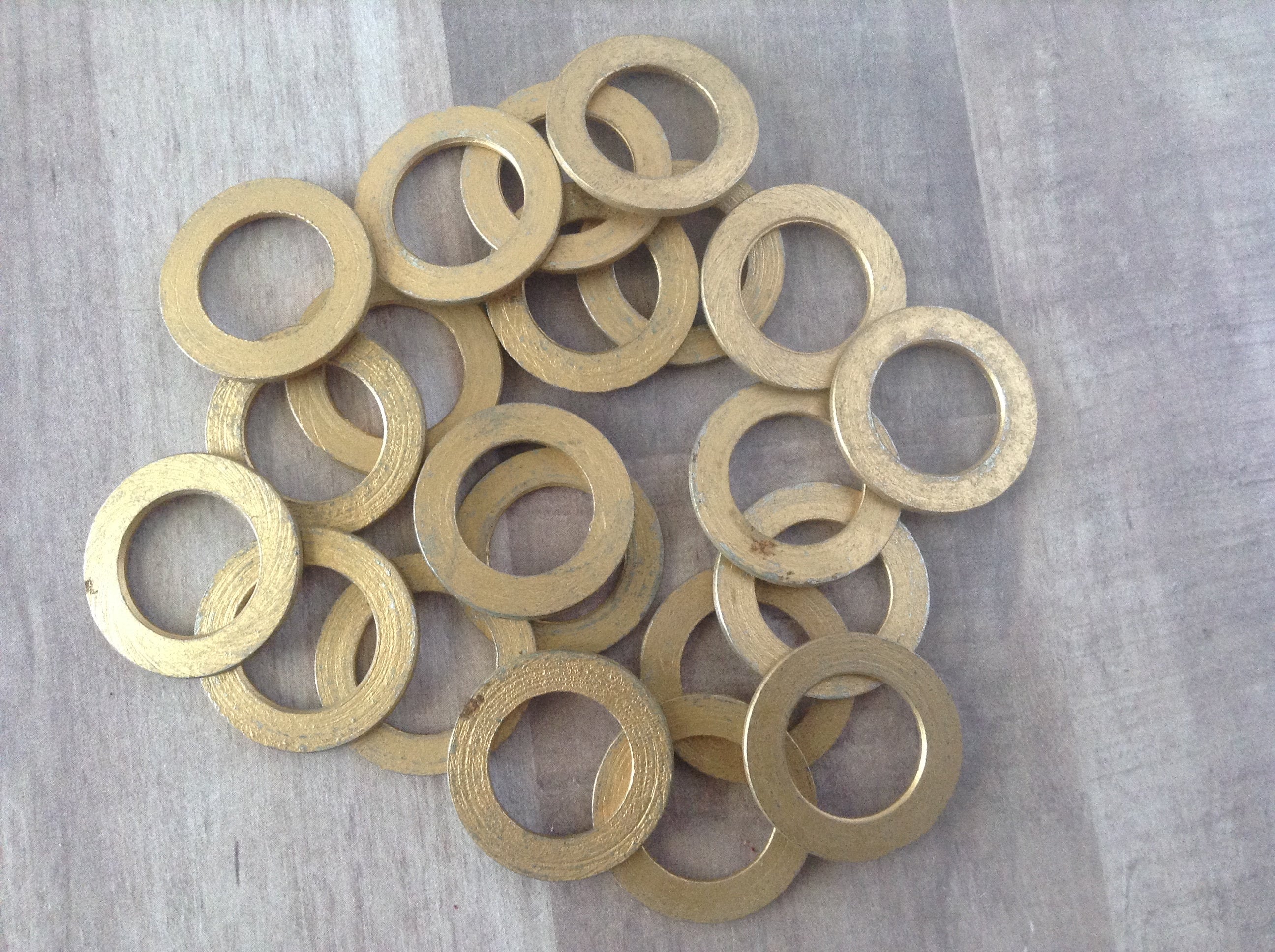 Brass/metal Ring Blanks 1 5/8 Opening 22 Total Etsy