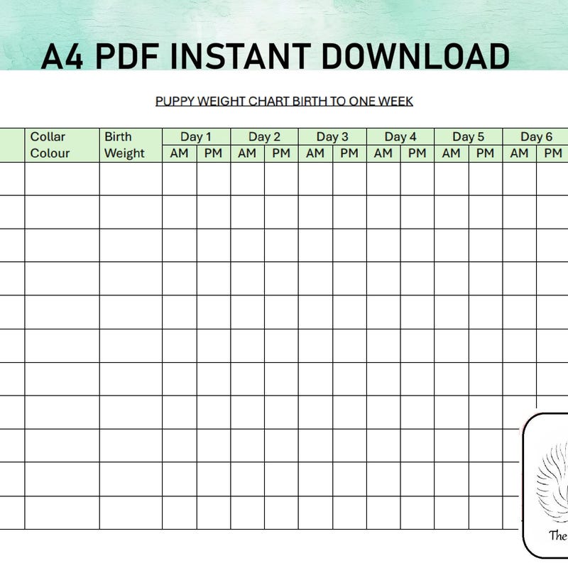 Puppy Breeding Calendar - Etsy