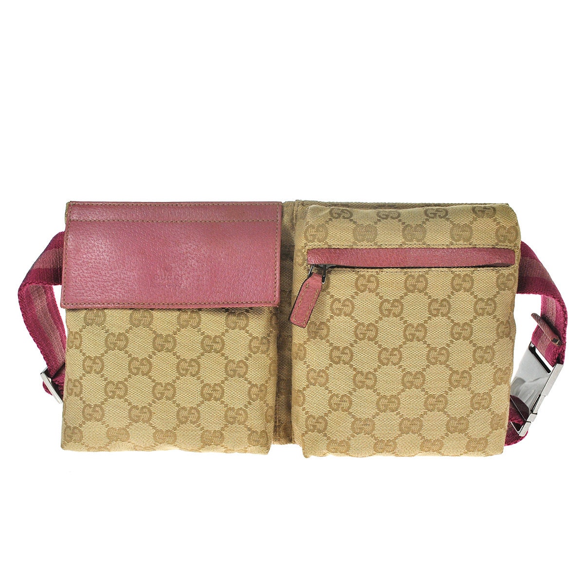 Gucci pink wooden comb with canvas pouch-Ship from USA